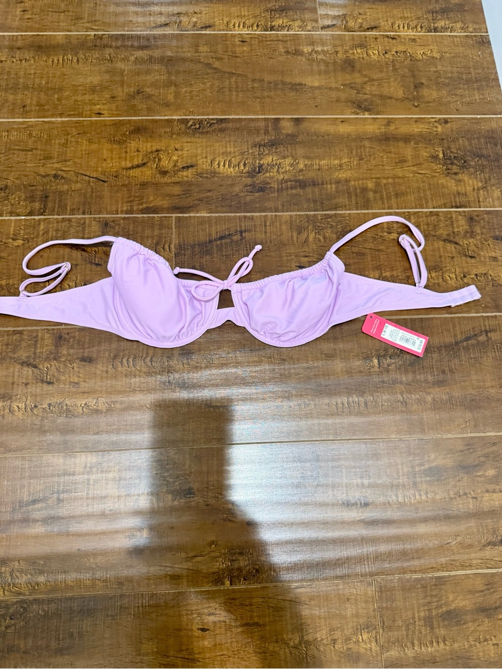 Xhilaration Lilac Underwire Tie-Front Bikini Top